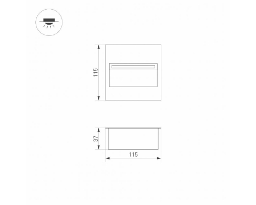 Уличный светодиодный светильник Arlight LTD-Trail-S115x115-4W Warm3000 029963
