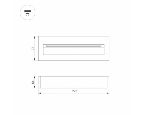 Уличный светодиодный светильник Arlight LTD-Trail-S226x76-8W Warm3000 029964