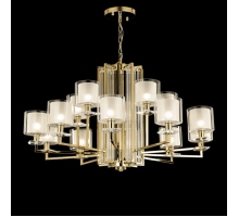 Люстра Crystal Lux Nicolas SP-PL10+5 Gold/White