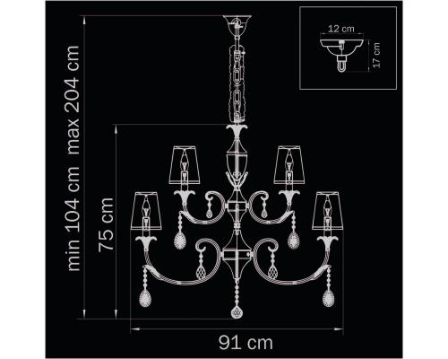 Люстра Lightstar Cappa 691152