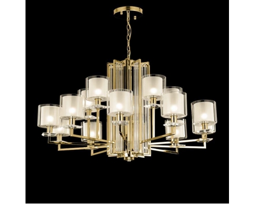 Люстра Crystal Lux Nicolas SP-PL10+5 Gold/White