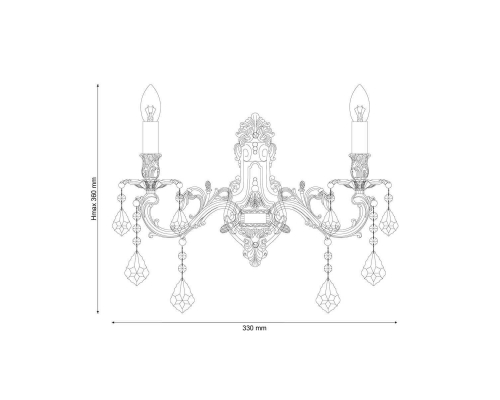 Бра Lucia Tucci Barletta W122.2 Antique