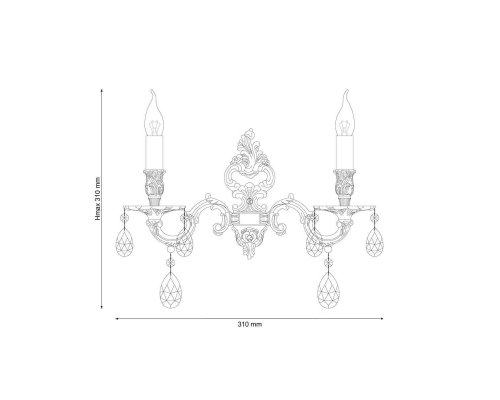 Бра Lucia Tucci Barletta W1730.2 Antique