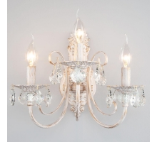 Бра Eurosvet 3305/3 белый с золотом/прозрачный хрусталь Strotskis