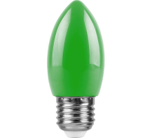 Лампа светодиодная Feron E27 1W зеленая LB-376 25926