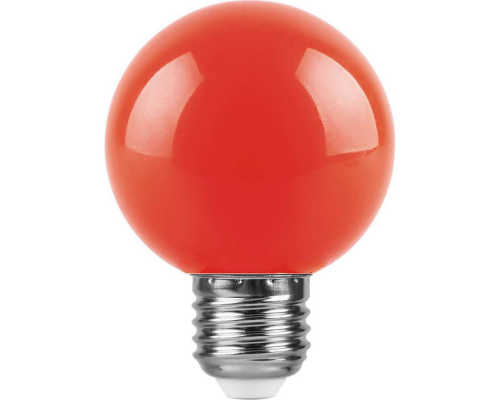 Лампа светодиодная Feron E27 3W красная LB-371 25905