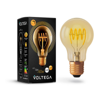 Лампа светодиодная диммируемая Voltega E27 4W 2000К прозрачная VG10-A60GE27warm4W-FB 7078