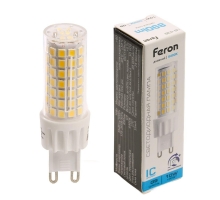 Лампа светодиодная диммируемая Feron LB-438 G9 10W 6400K 51743