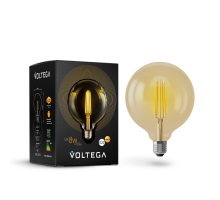 Лампа светодиодная филаментная диммируемая Voltega E27 8W 2800К золотая VG10-G125Gwarm8W 6838