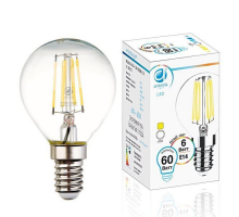 Лампа светодиодная филаментная Ambrella light E14 6W 4200K прозрачная 204215