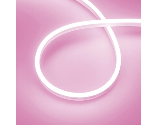 Гибкий неон Arligh 10W/m 120LED/m 2835SMD розовый 5M AURORA-PS-A120-12x6mm 24V Pink 036677