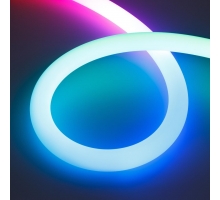 Светодиодная лента герметичная SPI-MOONLIGHT-TOP-G180-D40mm 12V RGB 360deg (21.6 W/m, IP65, 5m, wire x1) Arlight 048828
