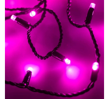 Уличная светодиодная гирлянда Ardecoled нить 230V розовый/белый ARD-String-Classic-10000-Black-100Led-Flash Pink 025807