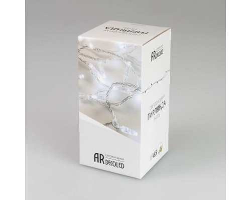 Светодиодная гирлянда Ardecoled нить 230V теплый белый ARD-String-Classic-10000-White-100Led-Milk-STD Warm 031204