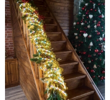 Светодиодная гирлянда Feron CL587 линейная Мини Дюралайт мультиколор с контроллером, 15м, c питанием от сети 220V 51462