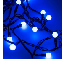 Уличная светодиодная гирлянда Ardecoled шарики 230V синий ARD-Ball-Classic-D13-20000-Black-200Led Blue 025576