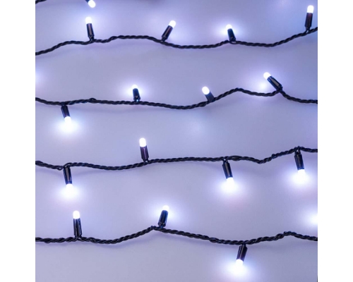 Уличная светодиодная гирлянда Ardecoled нить 230V разноцветная ARD-String-Classic-10000-Black-100Led-Milk-Live RGB-DMX 031746