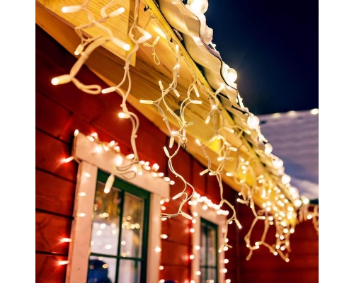 Уличная светодиодная гирлянда Ardecoled бахрома 230V теплый белый/белый ARD-Edge-Pro-5600X900-White-240Led-Flash Warm 026038