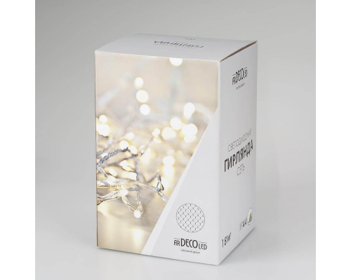 Уличная светодиодная гирлянда Ardecoled сеть 230V теплый белый ARD-Netlight-Classic-2000X1500-Clear-288Led Warm 024685