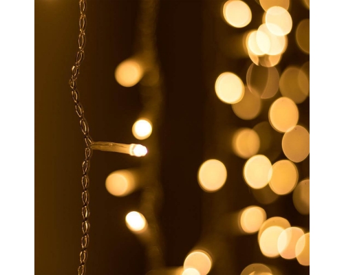 Светодиодная гирлянда Ardecoled занавес 230V теплый белый ARD-Curtain-Home-2000X2500-Clear-300Led Warm 024835