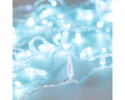 Уличная светодиодная гирлянда Ardecoled нить 230V лазурь ARD-STring-Classic-10000-Clear-100Led-Flash Azure 025784