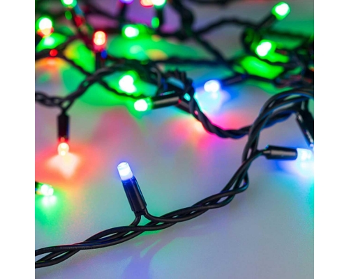 Уличная светодиодная гирлянда Ardecoled нить 24V разноцветная ARD-String-Pro-10000-Black-95Led-Live RGBW-DMX 031751