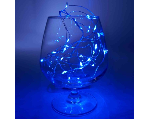 Светодиодная гирлянда Feron Линейная AA синяя без мерцания CL570 32367