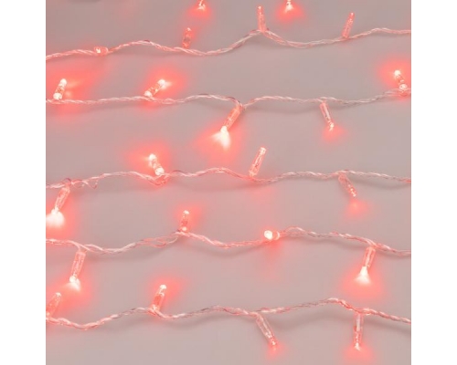 Уличная светодиодная гирлянда Ardecoled нить 230V красный ARD-String-Classic-1000-Clear-100Led-Pulse Red 031639