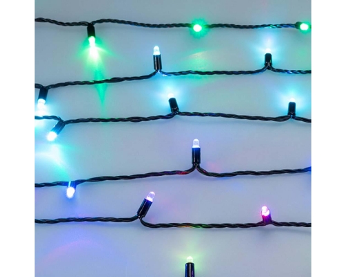 Уличная светодиодная гирлянда Ardecoled нить 12V разноцветная ARD-String-Classic-9000-Black-60Led-Live RGB-SPI 031520