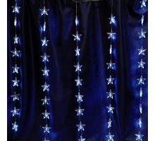 Светодиодная гирлянда Feron Занавес Звездочки 230V 5000K холодный белый 8 режимов CL25 48608