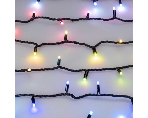 Уличная светодиодная гирлянда Ardecoled нить 24V разноцветная ARD-String-Pro-10000-Black-95Led-Live RGBW-DMX 031751
