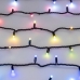 Уличная светодиодная гирлянда Ardecoled нить 24V разноцветная ARD-String-Pro-10000-Black-95Led-Live RGBW-DMX 031751