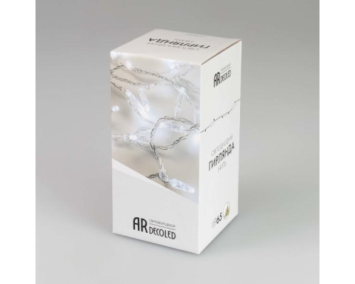 Уличная светодиодная гирлянда Ardecoled нить 230V белый ARD-String-Classic-10000-Black-100Led-Milk-STD White 031206