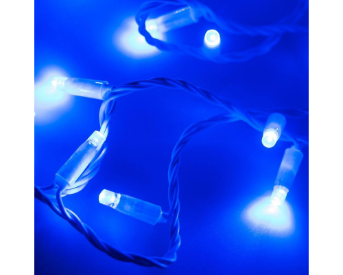 Уличная светодиодная гирлянда Ardecoled нить 230V синий/белый ARD-String-Classic-10000-White-100Led-Flash Blue 025818