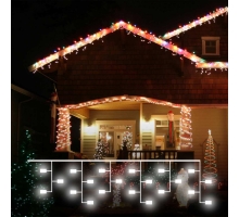 Уличная светодиодная гирлянда Eurosvet Бахрома 230V 100-101 мульти с эффектом мерцания