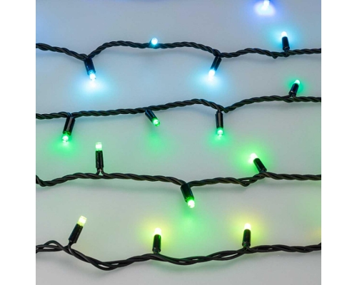 Уличная светодиодная гирлянда Ardecoled нить 24V разноцветная ARD-String-Pro-10000-Black-95Led-Live RGBW-DMX 031751