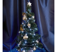 Светодиодная гирлянда Feron CL577 линейная Роса (на плоском проводе) 220V 5000К c питанием от сети 48617