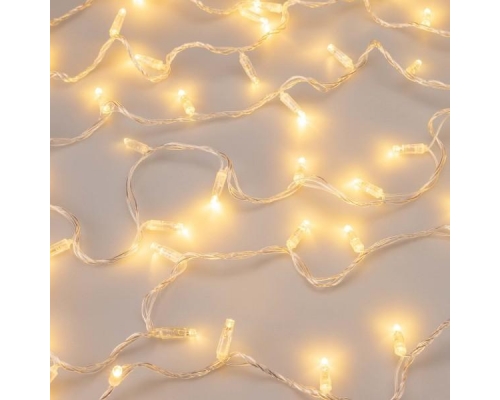 Уличная светодиодная гирлянда Ardecoled нить 230V теплый белый ARD-String-Classic-10000-Clear-100Led-Flash Warm/Warm 025814