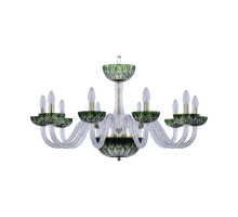 Люстра Bohemia Crystal 1308/10/300 G CL/CLEAR-GREEN/H-1I