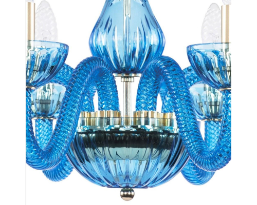 Люстра Bohemia Crystal 1310/8/240 G AQ/AQUAMARINE/M-1H