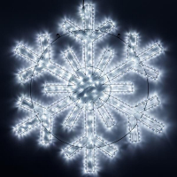 Светодиодная фигура Ardecoled Снежинка ARD-Snowflake-M11-1250x1200-604Led White 034260