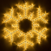 Светодиодная фигура Ardecoled Снежинка ARD-Snowflake-M5-600x600-360Led Warm 034253