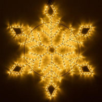 Светодиодная фигура Ardecoled Снежинка ARD-Snowflake-M9-900x900-360Led Warm 034257