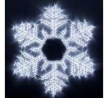 Светодиодная фигура Ardecoled Снежинка ARD-Snowflake-M10-1000x900-576Led White 034258