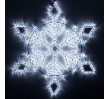 Светодиодная фигура Ardecoled Снежинка ARD-Snowflake-M9-900x900-360Led White 034256