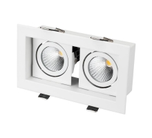 Встраиваемый светодиодный светильник Arlight CL-Kardan-S180x102-2x9W Warm 024127