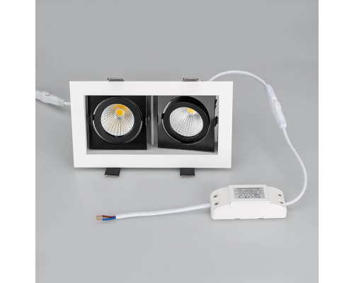 Встраиваемый светодиодный светильник Arlight CL-Kardan-S180x102-2x9W Warm 024130