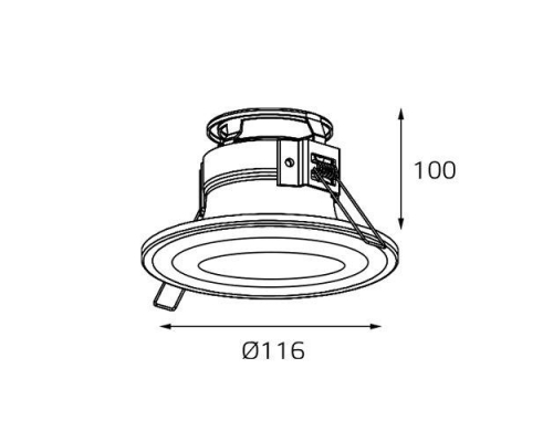 Встраиваемый светильник Italline IT07-7012 white