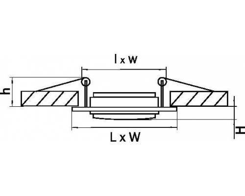 Встраиваемый светильник Lightstar Singo 011621