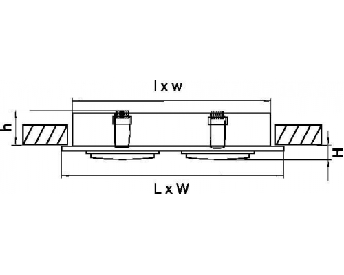 Встраиваемый светильник Lightstar Singo 011622